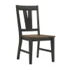 Intercon HP-CH-270W-BBP-RTA Harper - Splat Chair - Brushed Brown / Pecan