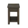 Intercon HR-TA-1624-RCV-C Hearst - Chairside Table - Reclaimed Chevron