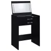 Coaster Fine Furniture 930209 Danbury - 3-Drawer Makeup Vanity & Stool Set - Black High Gloss