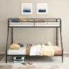 Coaster Fine Furniture 460340BLK Carson - Metal Twin Over Full Bunk Bed - Glossy Black