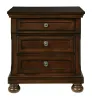 Ashley Furniture B697-92 Porter - Two Drawer Night Stand - Dark Brown