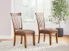 Ashley Furniture D199-01 Berringer - Dining UPH Side Chair (Set of 2) - Rustic Brown