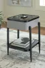 Ashley Furniture A4000550 Jorvalee - Accent Table with Speaker - Gray / Black
