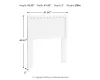 Ashley Furniture EB1810-155 Hallityn - Twin Panel Headboard - White
