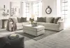 Ashley Furniture 95104/38/35/08 Soletren - 3 Pc. - Sofa, Loveseat, Accent Ottoman - Stone
