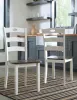 Ashley Furniture D335/15/01(2) Woodanville - 3 Pc. - Drop Leaf Table, 2 Side Chairs - Cream / Brown