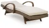 Ashley Furniture PCP790-815 Laguna Heights - Chaise Lounge With Cushion - Beige