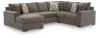 Ashley Furniture PC86205S2 Ashley Furniture PC86205S2 Larson Levee - 3-Piece Sectional With LAF Corner Chaise - Espresso