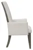 Pulaski Furniture P402230-KIT51 Pulaski Furniture P402230-KIT51 Anderson Park - Round Dining Table With 4 Upholstered Side Chairs, 2 Upholstered Arm Chairs And China Cabinet - Moose Trail / Frontier Brown