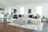 Jackson Furniture Industries 247012-2110/33 Polaris Modular Sectional - Fabric Cocktail Ottoman - White