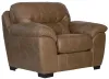 Jackson Furniture Industries 445301-1227/49-3027/49 Jackson Furniture Industries 445301-1227/49-3027/49 Grant - Faux Leather Chair & 1/2 - Silt