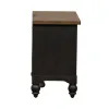 Liberty Furniture 615-BR61-B Americana Farmhouse - 2 Drawer Nightstand With Charging Station - Black