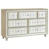 CoasterElevations 223521KE-S5 Antonella - 5 Piece Eastern King Bedroom Set - Ivory