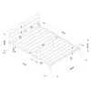 CoasterEssence 300279F Fisher - Metal Full Open Frame Bed - Gunmetal
