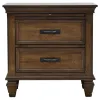 CoasterEssence 300525Q-S5 Devon - 5 Piece Queen Bedroom Set - Burnished Oak