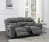 CoasterEssence 609542 Bahrain - Upholstered Motion Loveseat - Charcoal