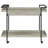Coaster Fine Furniture 181005 Ventura - 1-Drawer Engineered Wood Bar Cart - Gray Driftwood
