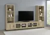 Coaster Fine Furniture 736283-SET Sachin - 3 Piece TV Entertainment Center - Antique Pine