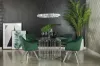 Coaster Fine Furniture 193430BG Veena - Round Glass Top Metal Dining Table - Chrome