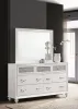 CoasterEveryday 205893M Barzini - 7-Drawer Dresser With Mirror - White