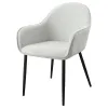 Coaster Fine Furniture 115592 Emma - Fabric Upholstered Dining Arm Chair (Set of 2) - Fog Gray