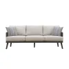 New Classic G2762-23 Genova - Patio Sofa With Two Accent Pillows - Gray