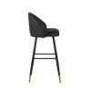 New Classic SAF199-BS-BLK Oliver - Vegan Leather Bar Chair (Set of 2) - Black