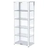 Coaster Fine Furniture 950399 Aero - 5-Shelf Display Curio Cabinet With LED Lighting - White