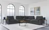Coaster Fine Furniture 609530P-SETA Collins - 7 Piece Modular Power Reclining Sectional - Dark Gray