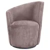 Coaster Fine Furniture 907528 Nueva - Upholstered Swivel Chair Curved Backrest - Blush