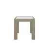 Riverside Furniture 91908 Wilde - Square Glass Top End Table - Light Brown