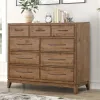 Liberty Furniture 936-BR32 Shaker Lakes - 9 Drawer Chesser - Harvest Brown