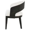Coaster Fine Furniture 115393 Leandro - Upholstered Dining Arm Chair (Set of 2) - Burnished Black / Cream