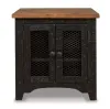 Ashley Furniture T468-3 Valebeck - Rectangular End Table - Black / Brown