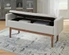 Ashley Furniture A3000247 Briarson - Storage Bench - Beige / Brown