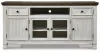 Ashley Furniture W814-68 Havalance - Extra Large TV Stand - 4 Doors - Brown / Beige