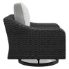 Ashley Furniture P792-821 Beachcroft - Swivel Lounge Chair - Black / Light Gray