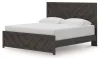Ashley Furniture B3789/31/36/72/97 Ashley Furniture B3789/31/36/72/97 Prendonea - 4 Pc. - Dresser, Mirror, King Panel Bed - Charcoal