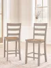 Ashley Furniture PCD403-124 Harperfeld - Barstool (Set of 2) - Natural / Gray
