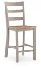 Ashley Furniture PCD403-124 Harperfeld - Barstool (Set of 2) - Natural / Gray