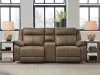Ashley Furniture PC82305S2 Ashley Furniture PC82305S2 Max-Momentum - 3-Piece Power Reclining Sectional Loveseat With Audio Console - Biscotti