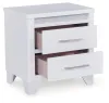 Ashley Furniture PCB392-92 Jarlee - Two Drawer Night Stand - White