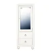 Samuel Lawrence Furniture S458-445 Bella White - Kids 2-Drawer Shelved Wardrobe - White