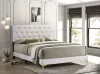CoasterEveryday 224401KE Kendall - Upholstered Eastern King Panel Bed - White