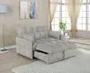 CoasterEssence 508307 Cotswold - Upholstered Convertible Sleeper Sofa Bed - Light Gray