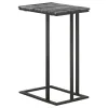 CoasterEssence 936034 Vicente - Marble Top C-Shaped Sofa Side Table - Gray