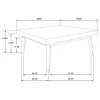 Coaster Fine Furniture 707798 Westerly - Square Wood Coffee Table - Walnut Brown
