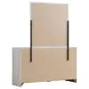 CoasterEveryday 207053M Brantford - 6-Drawer Dresser With Mirror - Coastal White