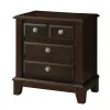 Furniture of America CM7383N Litchville - Nightstand - Brown Cherry