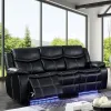 Furniture of America CM6567-SF Sirius - Power Sofa - Black